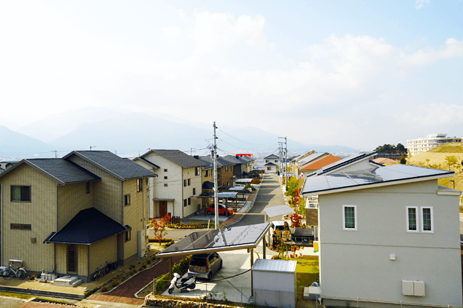 1街区フットパス入口